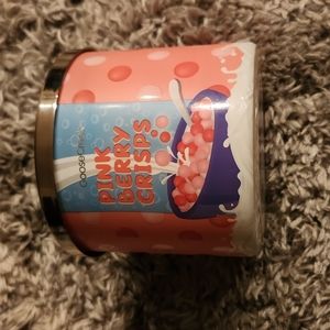Goose Creek pink berry crisps 14.5 oz 3 wick candle